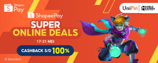 Rayakan Super Online Deals ShopeePay dan dapatkan cashback up to 100% hanya di UniPin